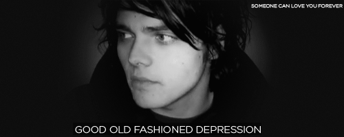 someonecanloveyouforever:  Honestly, just good old fashioned depression you know