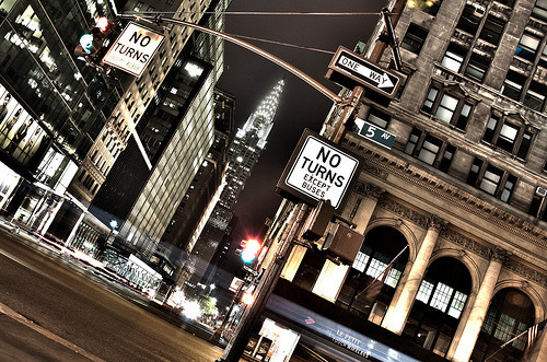 ileftmyheartinmanhattan:  Chrysler Building from 5th Ave. 