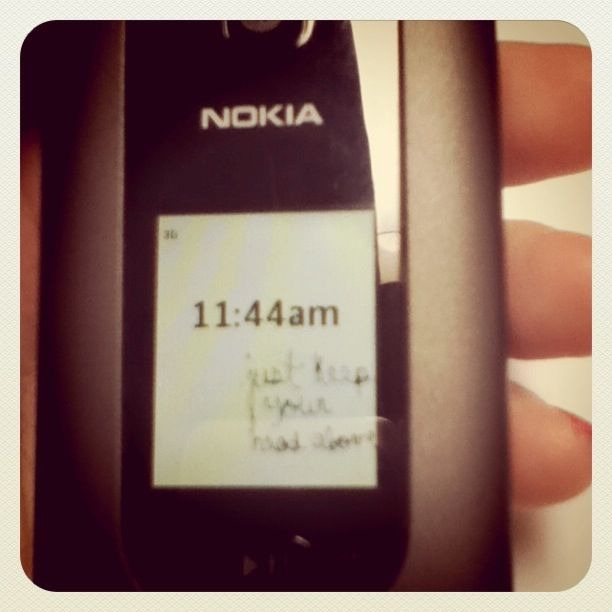 day7. your phone and cutest message. well this is my phone and it says &ldquo;just