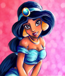 fancysomedisneymagic:  Jasmine in Pink or