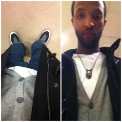 Cardigan x silver half cents x tribal man