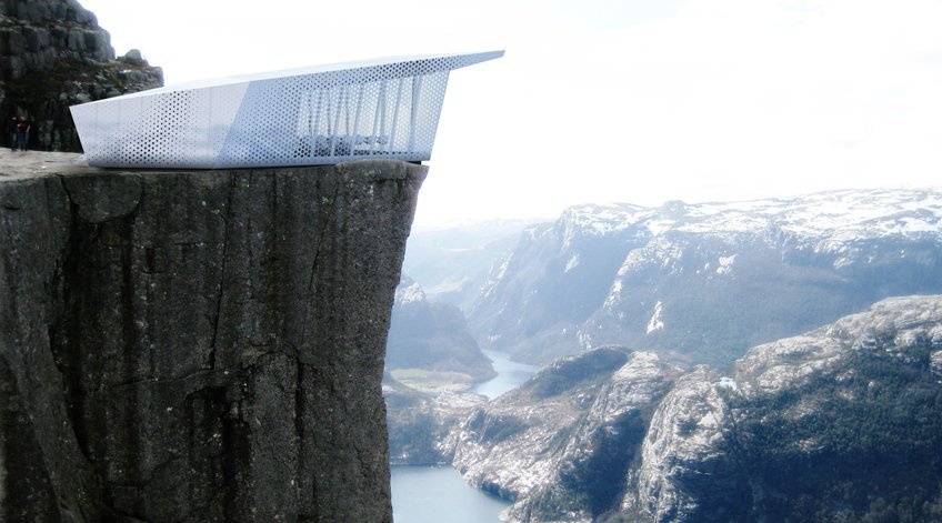 Pop-Up Restaurant Will Sit Atop Famous Buildings and Mountains  The Cube is the French