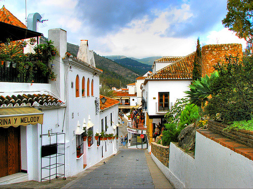 Steep street in Mijas, Andalusia, Spain
© Nino H