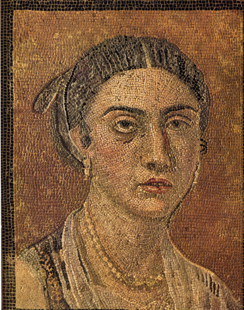 theancientworld:Incredibly detailed Roman portrait mosaic in the Museo di Capodimonte from the city 