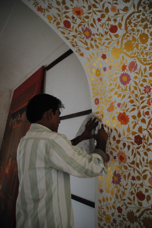 Restoration of Jal Mahal, Jaipur - palace interior and roof garden