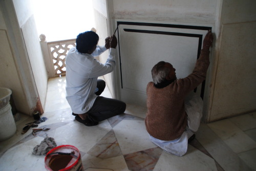 Restoration of Jal Mahal, Jaipur - palace interior and roof garden