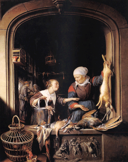 A Poulterer&rsquo;s Shopabout 1670, Gerrit Dou