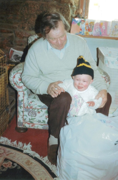 Me & my granddad. I’m in a Cornish hat!