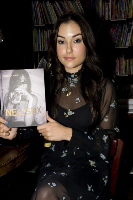 sashafuckinggrey:  Sasha Grey at her Neu Sex launch party. Last night hundreds of