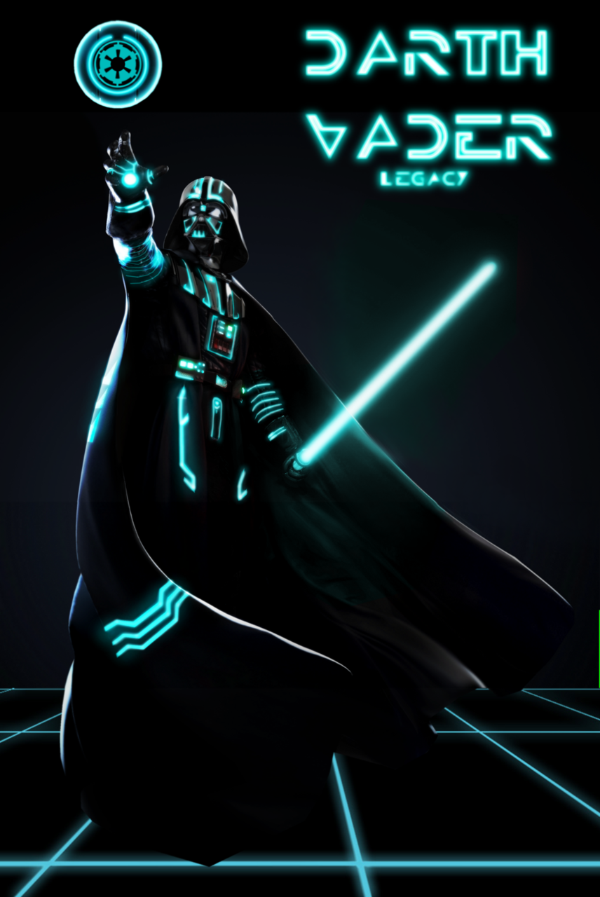  Darth Vader TRONized // by DarthDestruktor Vader comes to the Dark Side of the