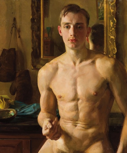 diedreigroschenoper:  The Boxer By Konstantin Andreyevich Somov, 1932-1933 