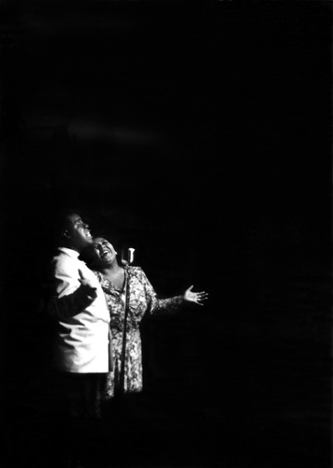 Louis Armstrong and Ella Fitzgerald