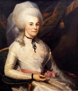 18thcenturylove:  Mrs. Elizabeth Schuyler Hamilton by Ralph Earl, 1787  She&rsquo;s soooo cute.  I&rsquo;m sorry.  There&rsquo;s something really adorable about the way that her face is kinda like &ldquo;I am mildly uncomfortable.  Hi.&rdquo;