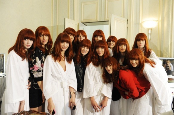 blazingpoppies:  Mulberry SS11 Backstage  