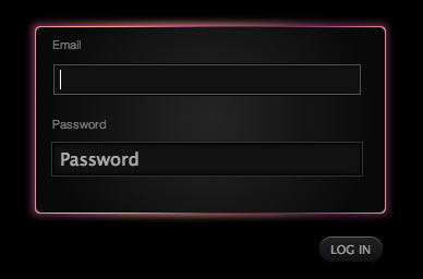 decodering: Glowform  CSS3 (image-less) Glowing Login Form (inspired by Dragon Labs).