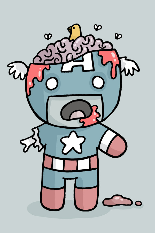 herochan:  Zombie Cap - by Jess  Bradley Tumblr || deviantART || Facebook Artist