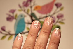 robot-heart:  (via Geninne’s Art Blog: Nail Doodles) 