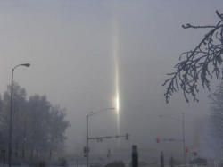 lizzienator:  filthyminds:  idiomsofgrief:  A crack in time On a drive in downtown Anchorage, Alaska, this strange light appeared in the sky. It lasted a couple of minutes and then disappeared.   