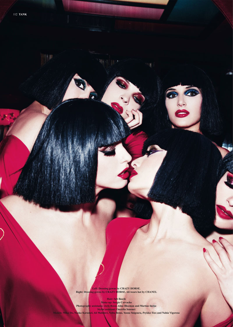 pussylequeer:  The Girls of Crazy Horse - Tank by Ellen Von Unwerth, 2010