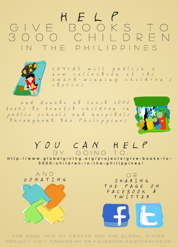 pinoytumblr:  You can help give books to 3000 kids in the Philippines and promote