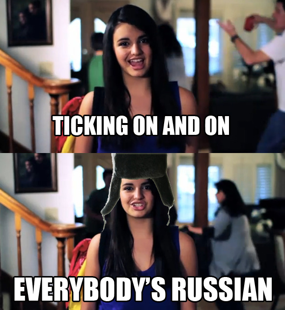 iamtofuboy:  Ticking on and on. EVERYBODY’s RUSSIAN. 