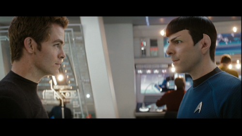 Star Trek (2009) Kirk steps forward. KIRK: Then I&rsquo;m going with you. SPOCK: I would cite re