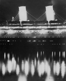 Liner at Night photo by Max Dupain, 1940