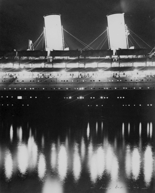 Liner at Night photo by Max Dupain, 1940