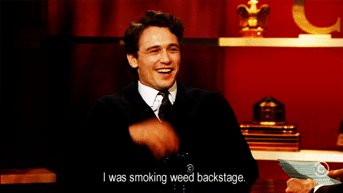 James: &ldquo;I was studying backstage, you saw me.&rdquo; Stephen: &ldquo;I
