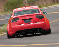 m3dave:  Misano Red Audi B7 RS4 with a SUPER AGGRESSIVE wheel setup and a custom diffuser 