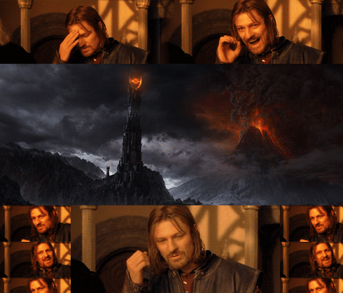 one does not simply walk into mordor gif