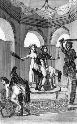 Formconstant1:  The Marquis De Sade (1740-1814) An Engraving Depicting An Orgy As