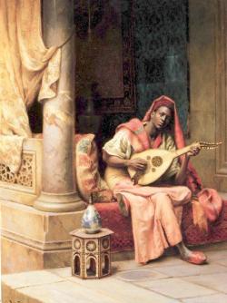 tessilon:  The Musician by Ludwig Deutsch.