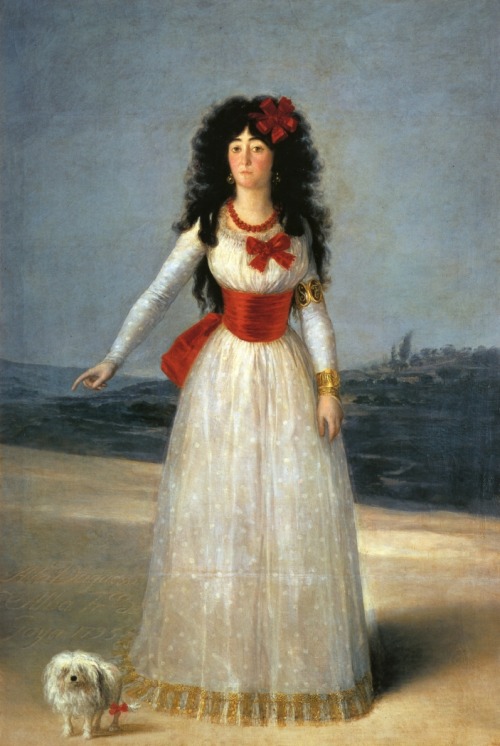 The Duchess of Alba (1795) by Francisco Jose de Goya y Lucientes.