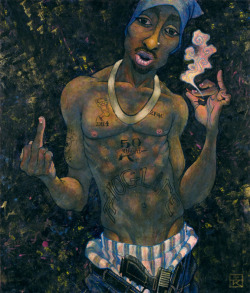 bigboyjunk:  2pac by Ian Kim 