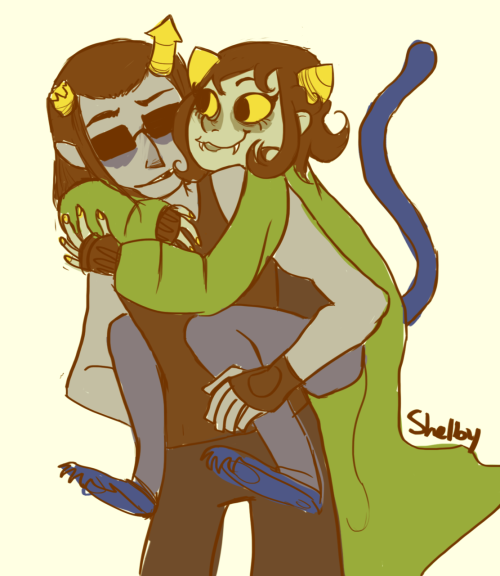 duedlyfirearms:   vileparfait asked: [terribly sorry if Im too late or anything, ajdhs]May I ask for Equius and Nepeta? :> :33 