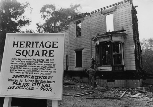 killerbeesting:remains of the salt box, the former bunker hill residence which was relocated to heri