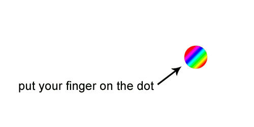 thethis:   put your finger on the dot  