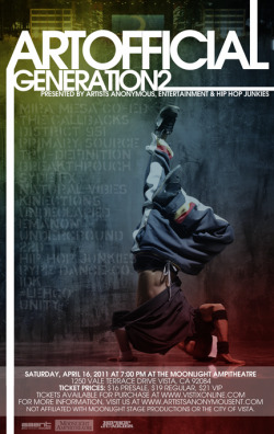 Artistsanonymousent:  Please Note That Artofficial: Generation 2 Is In Vista, Ca