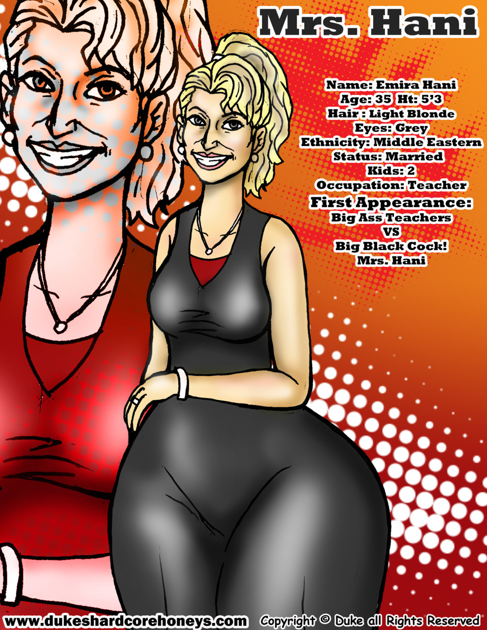 new short flash game update with the &ldquo;Mrs. Hani&rdquo; at www.dukeshardcorehoneys.com