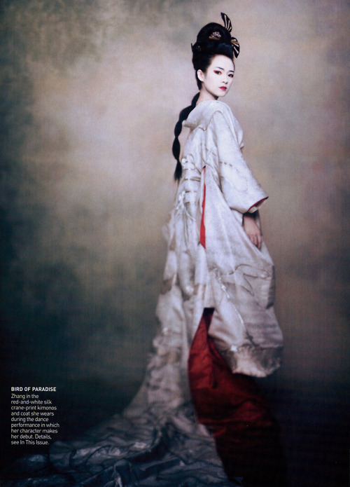 lesbellesreves:  Zhang Ziyi // Memoirs of a Geisha; Sayuri // Vogue photoshoot SHES