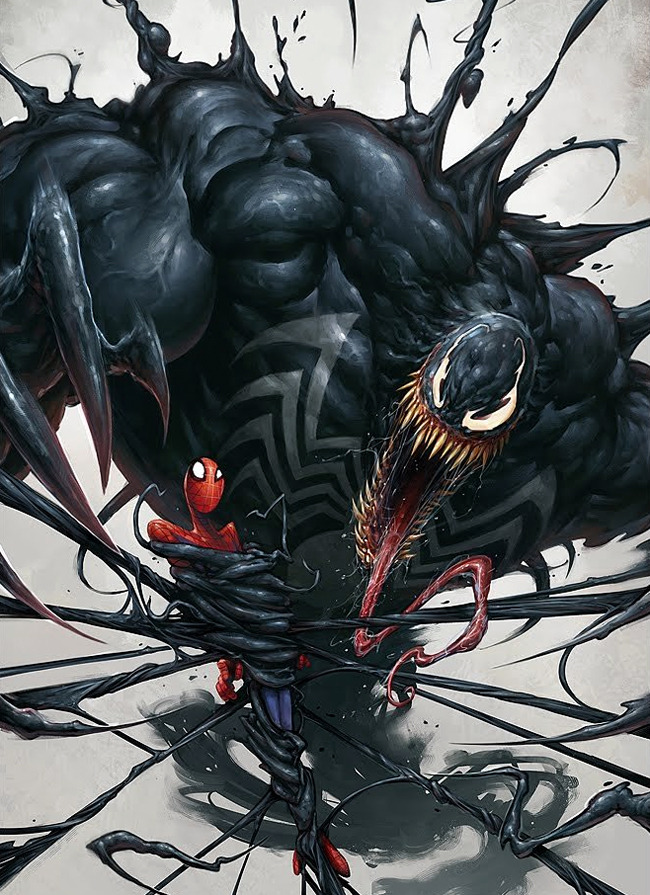 justinrampage:  Spider-Man is running out of options in this amazing fan art piece