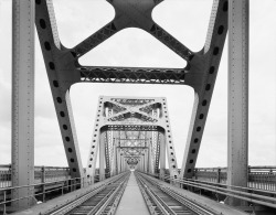 Huey P. Long Bridge, west of New Orleans photo by Marcus Lamkin, 1937