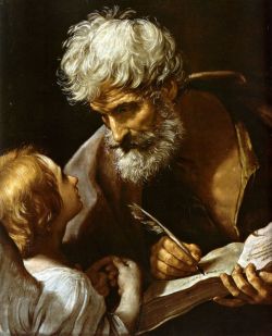 Missfolly:  St Matthew And The Angel By Guido Reni, 1635-40 