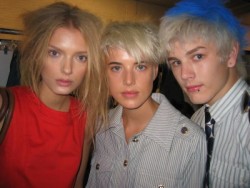 The Blonds: Lily, Agyness &Amp;Amp; Luke At Marc By Marc Jacobs Backstage