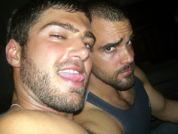 Damien and Angelo: former boyfriends. Damien is now married to Francesco and Angelo is in love with Colton Ford!