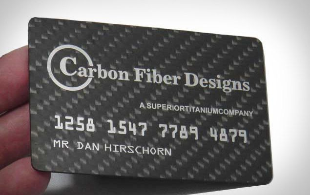 Show your high-end image with these carbon fibre business cards. The graphics are under a layer of epoxy coating, keeping them from scratching or wearing off, so your contacts can keep them for a lifetime!
