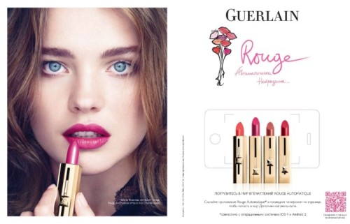 Natalia Vodianova for Guerlain S/S 2011 advertising campaign.