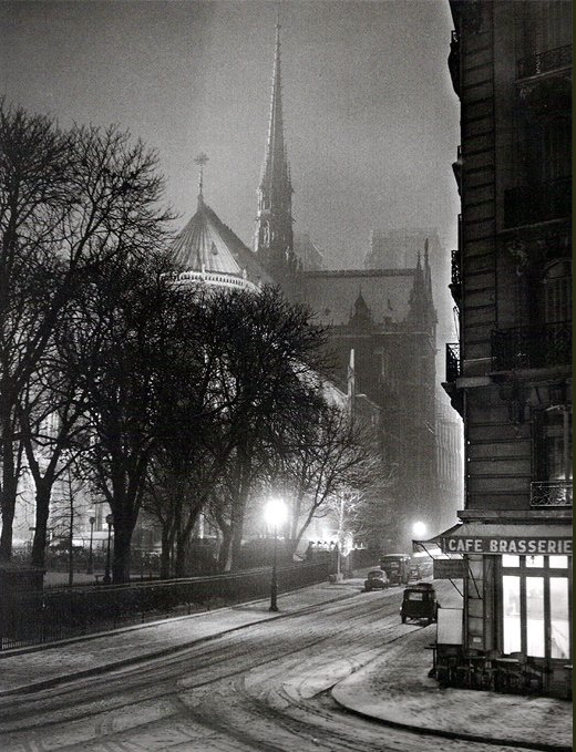 kvetchlandia:  Albert Monier       Rue du Cloitre-Notre-Dame, Paris      1953