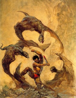 deimos-remus:  Frank Frazetta Winged Terror,